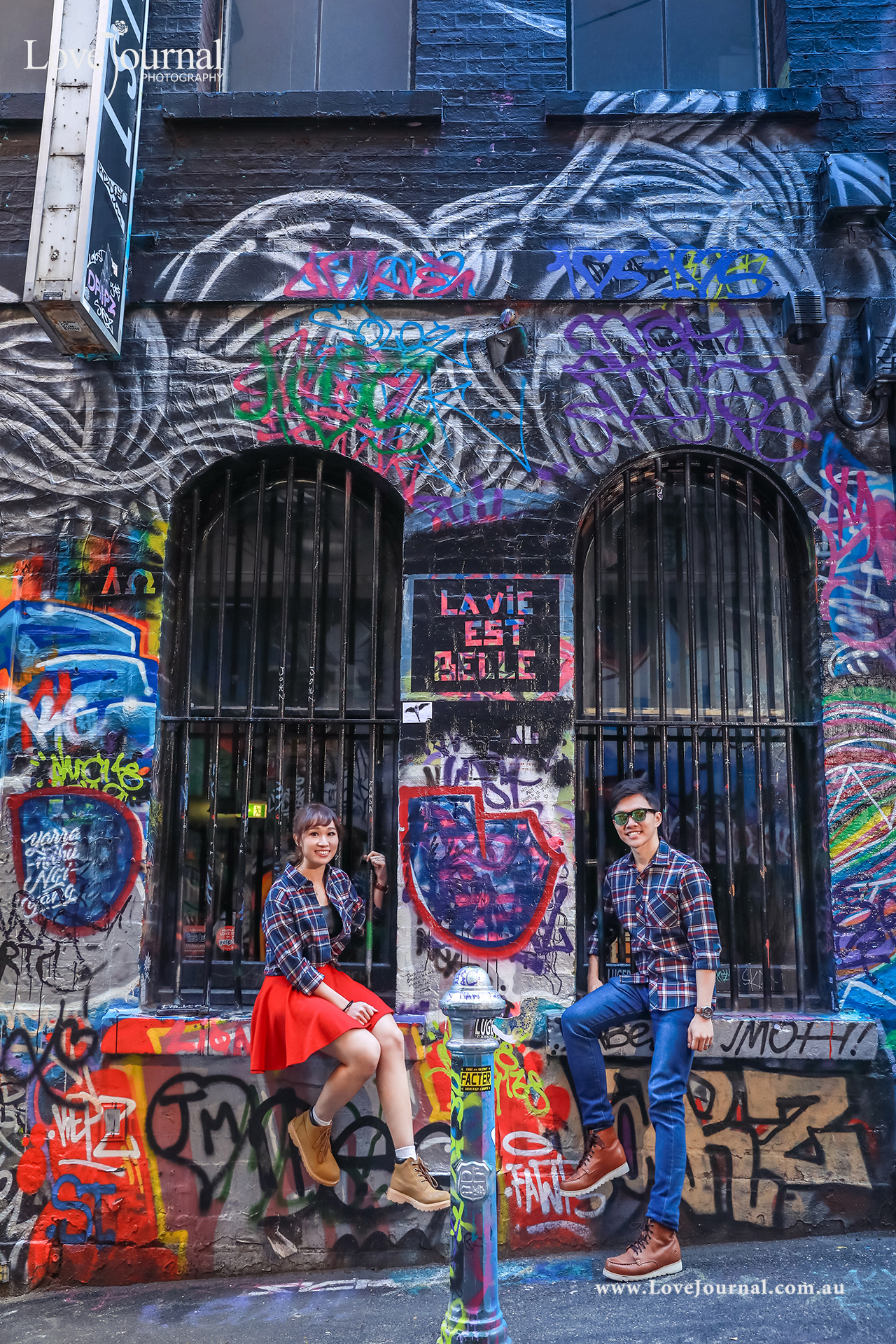 墨尔本涂鸦街婚纱摄影, 墨尔本涂鸦小路婚纱摄影.