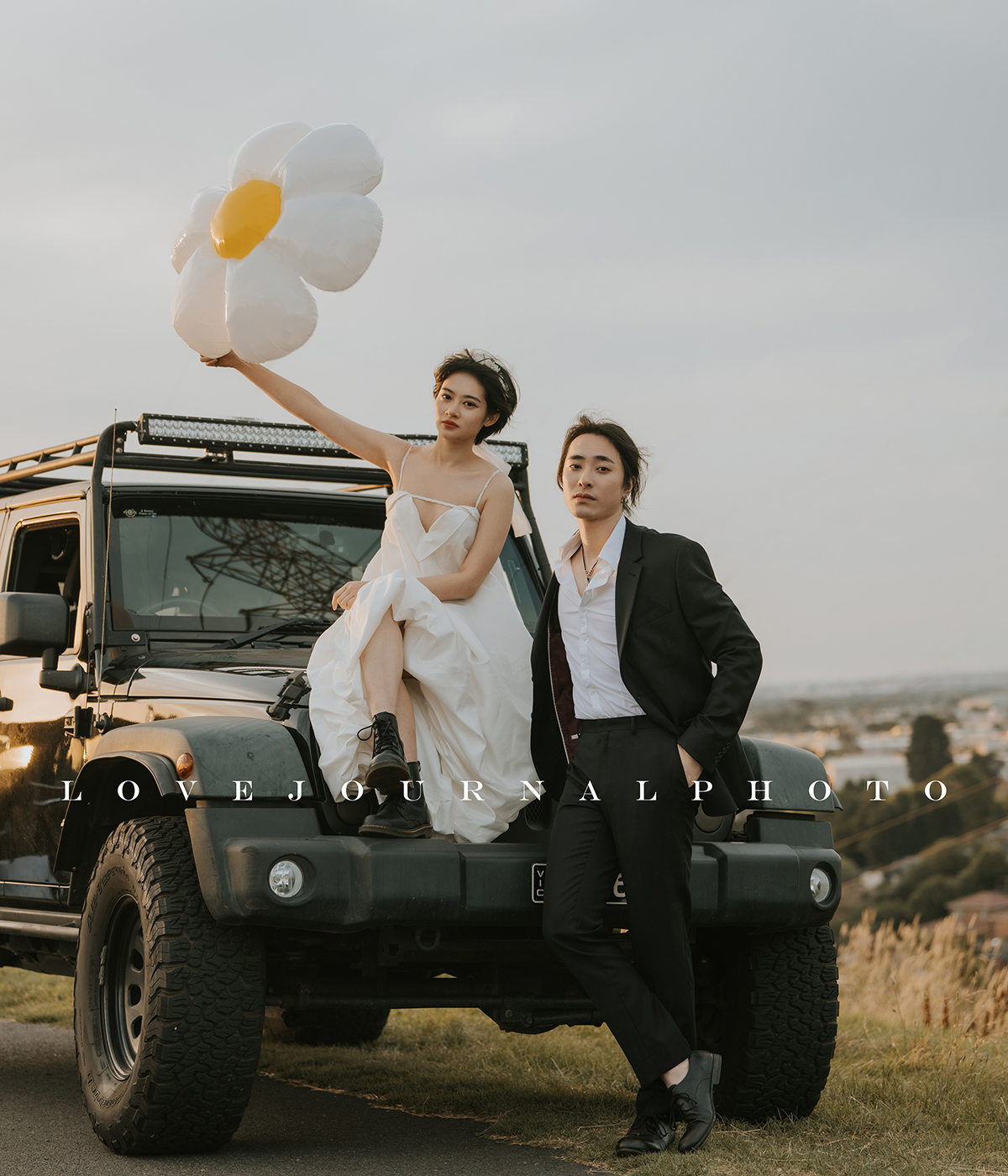 墨尔本山顶日落婚纱摄影