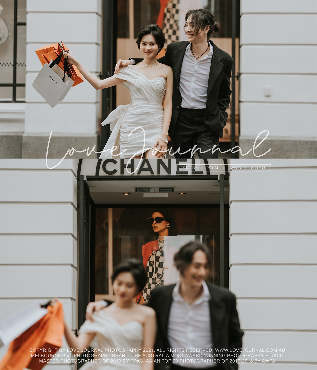 Melbourne Collins Street Pre-Wedding Photography 