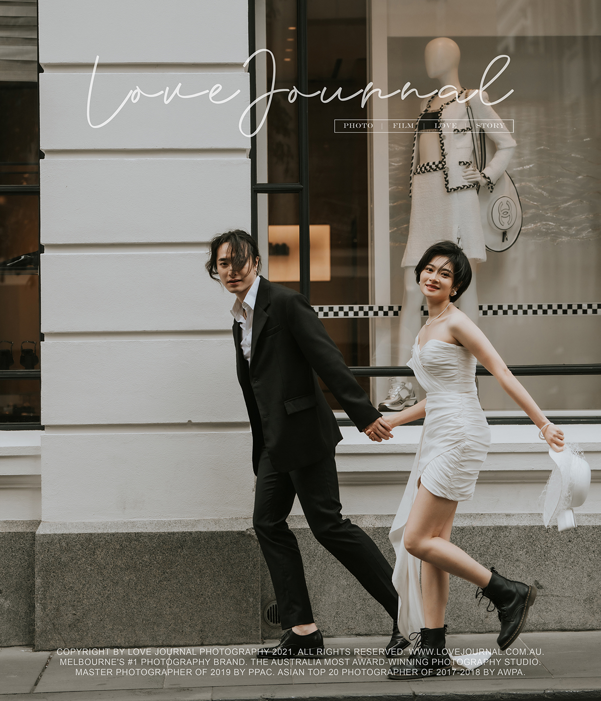Melbourne Collins Street Pre-Wedding Photography 