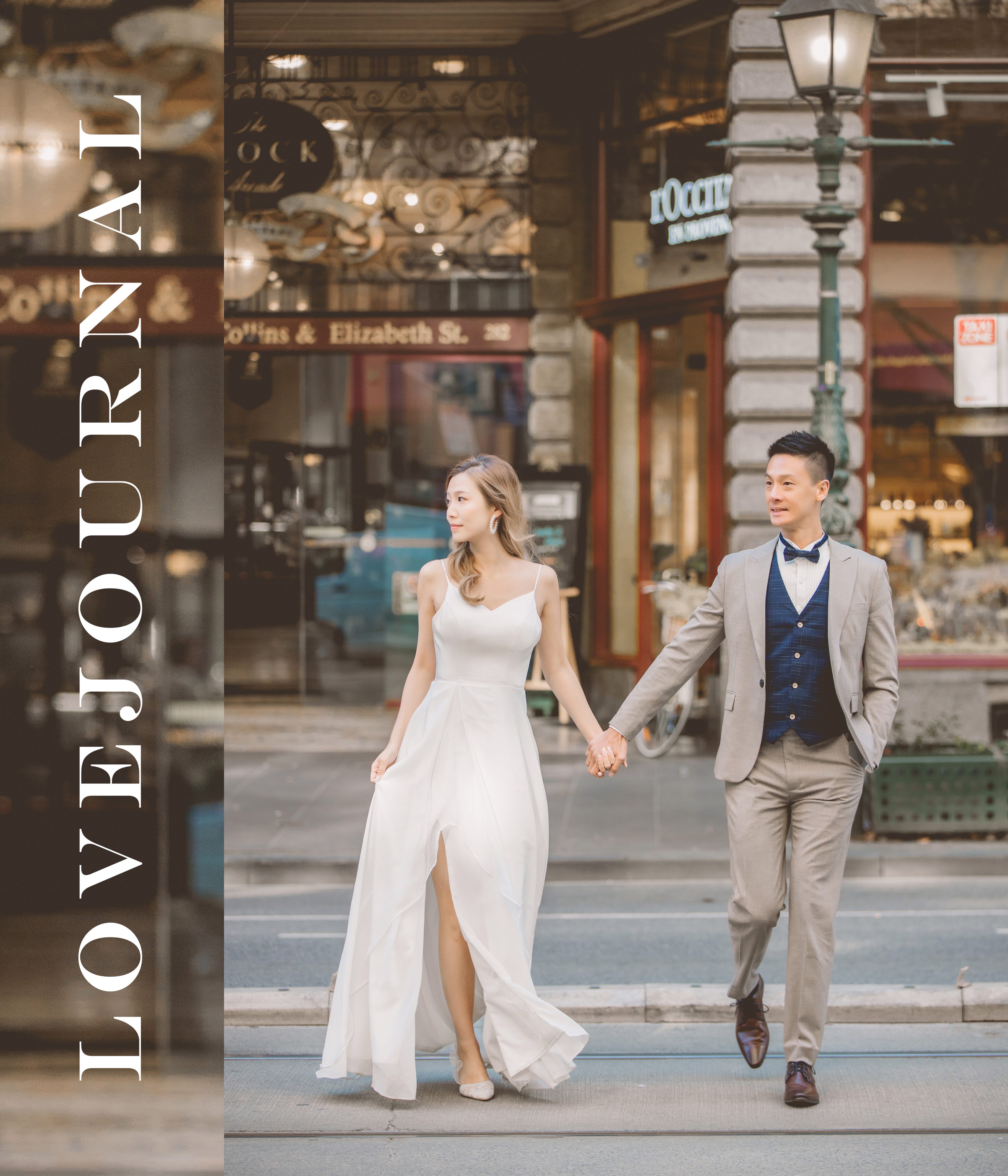 Melbourne Collins Street Pre-Wedding Photography 