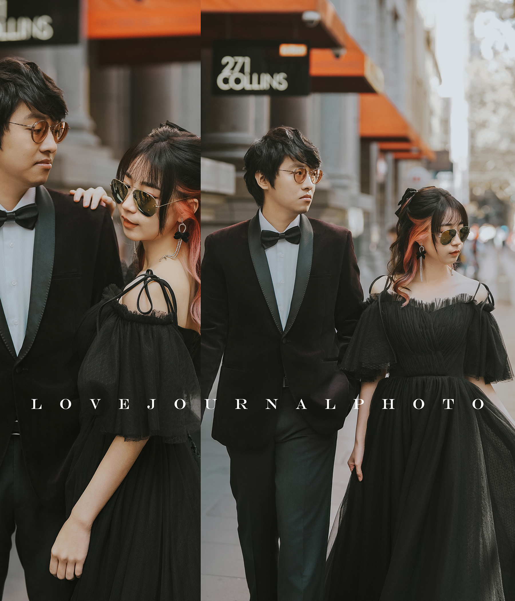 Melbourne Collins Street Pre-Wedding Photography 