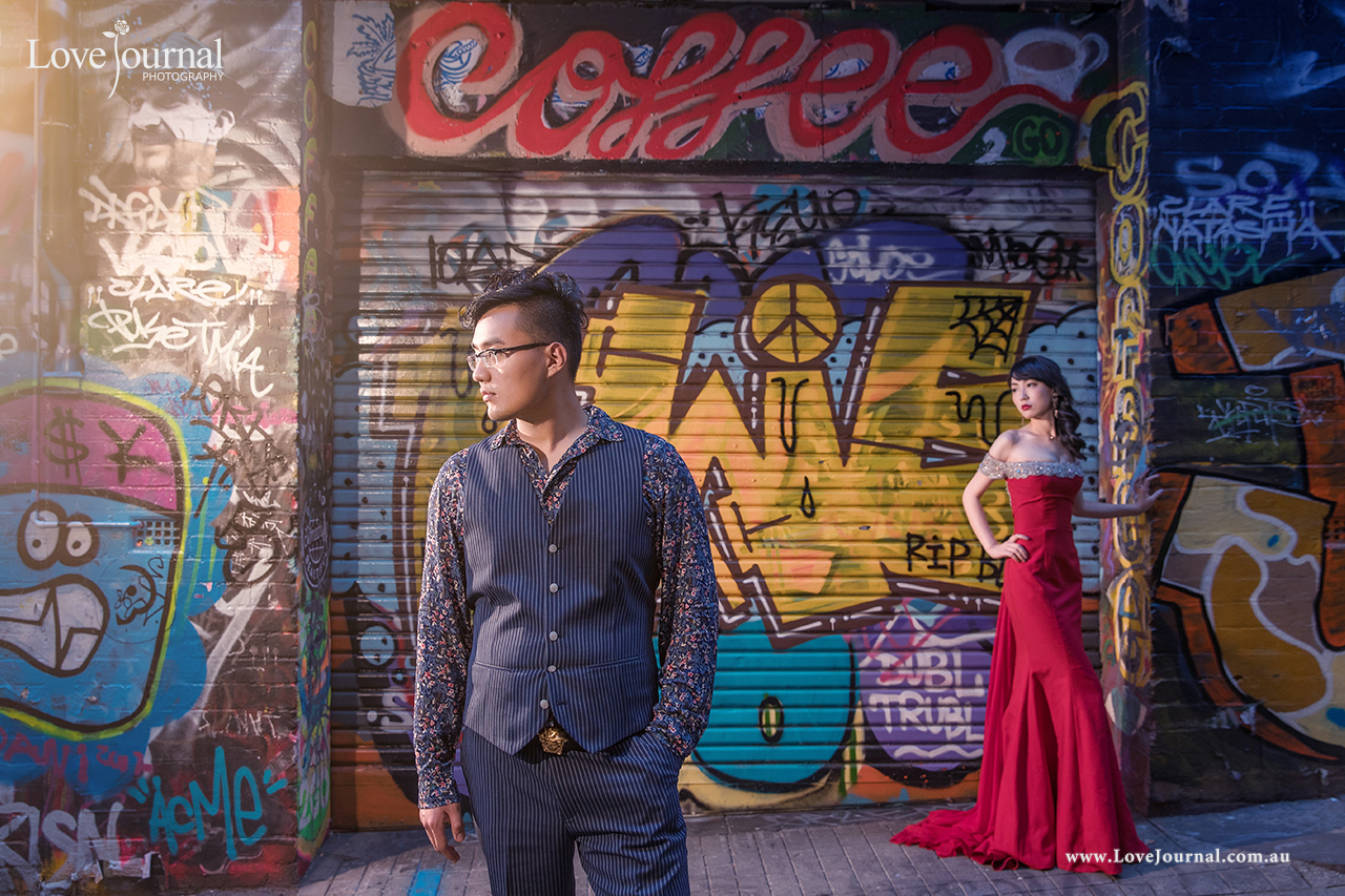Graffiti Lane Pre-wedding Photography, Hosier Lane Pre-wedding Photography.