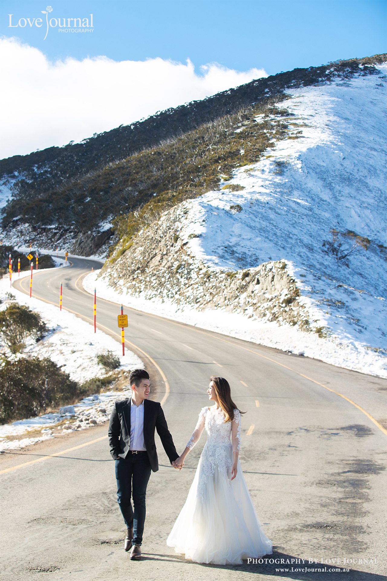 墨尔本雪山婚纱摄影