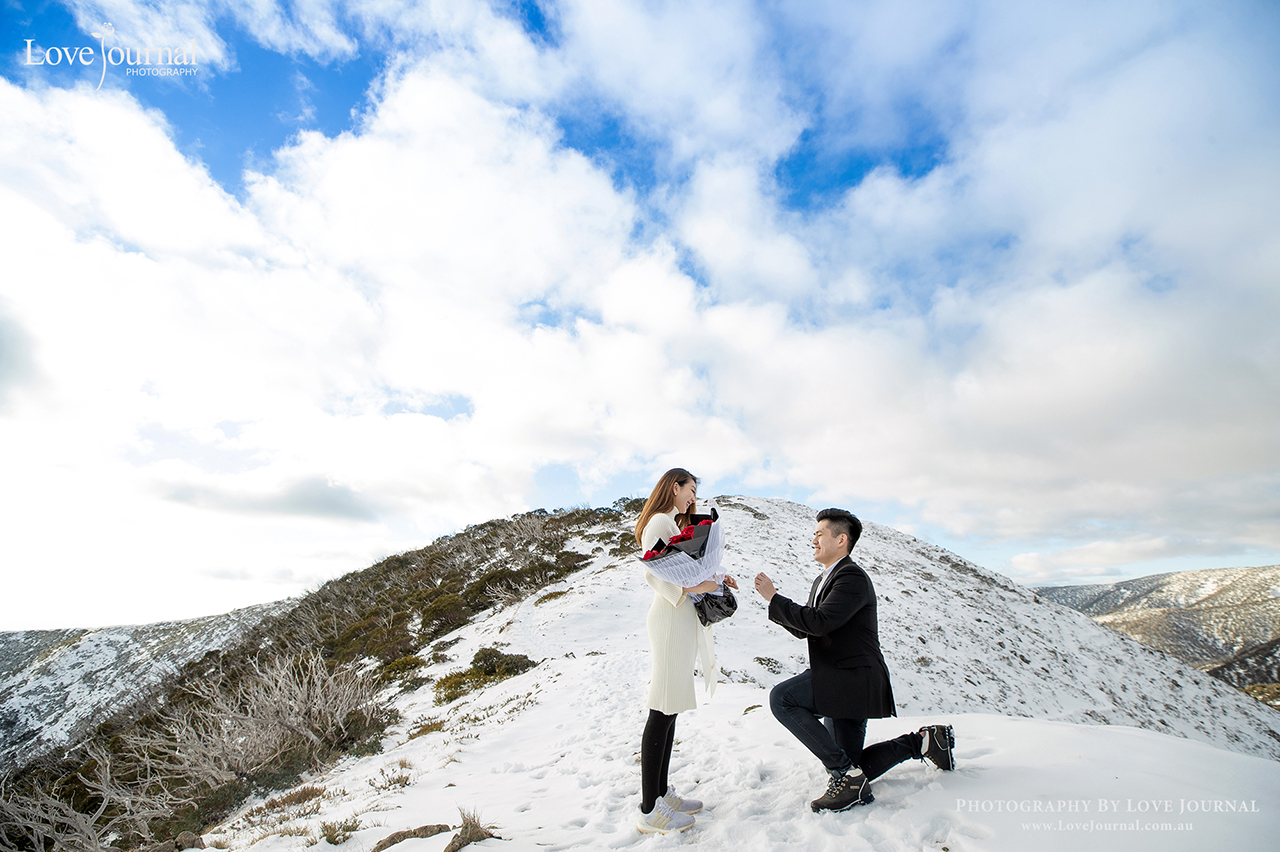 墨尔本雪山婚纱摄影