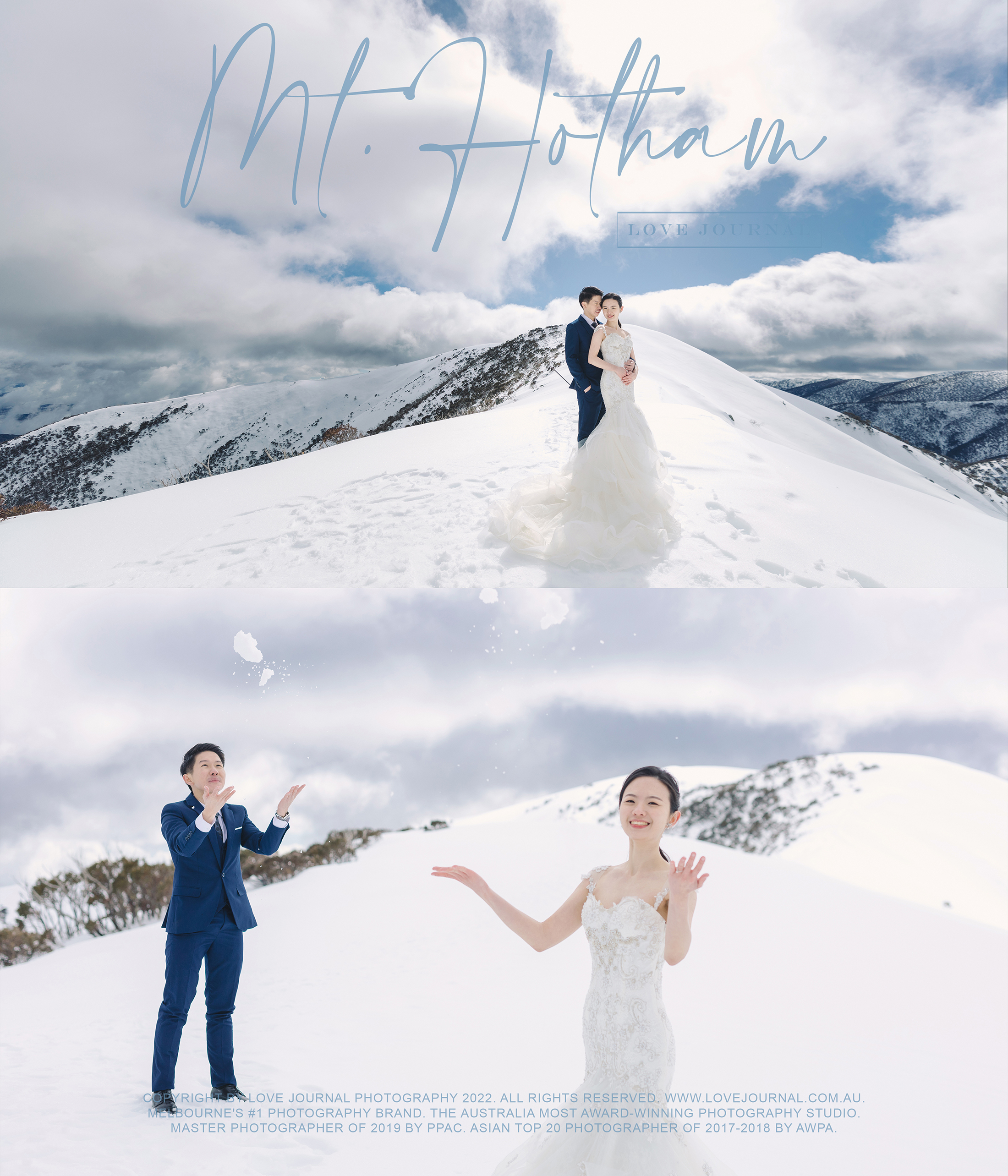 墨尔本雪山婚纱摄影