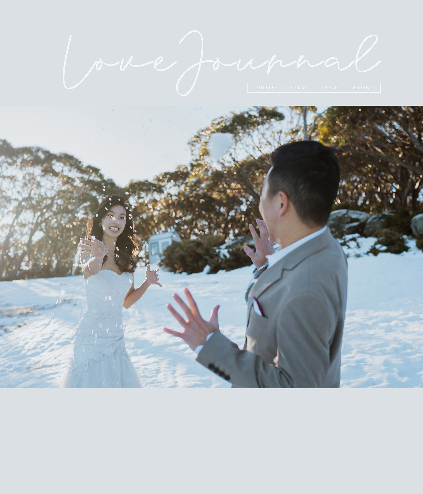 墨尔本雪山婚纱摄影