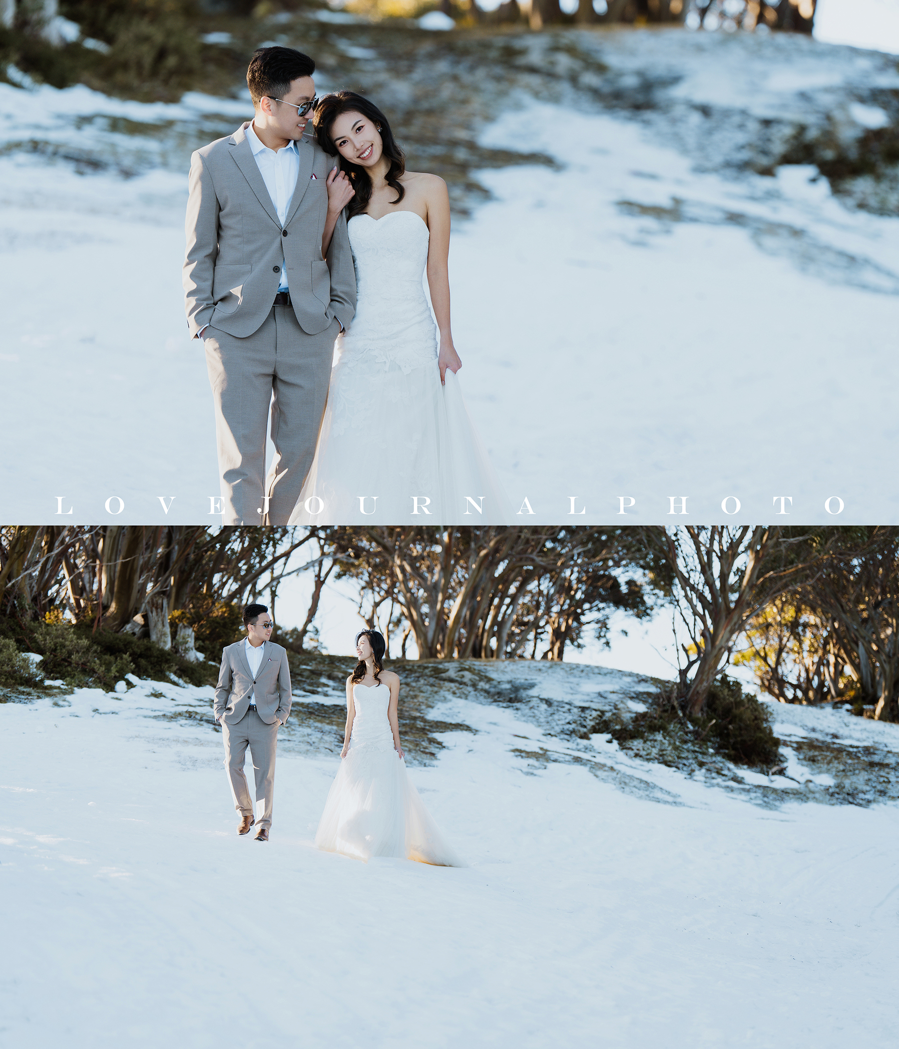 墨尔本雪山婚纱摄影