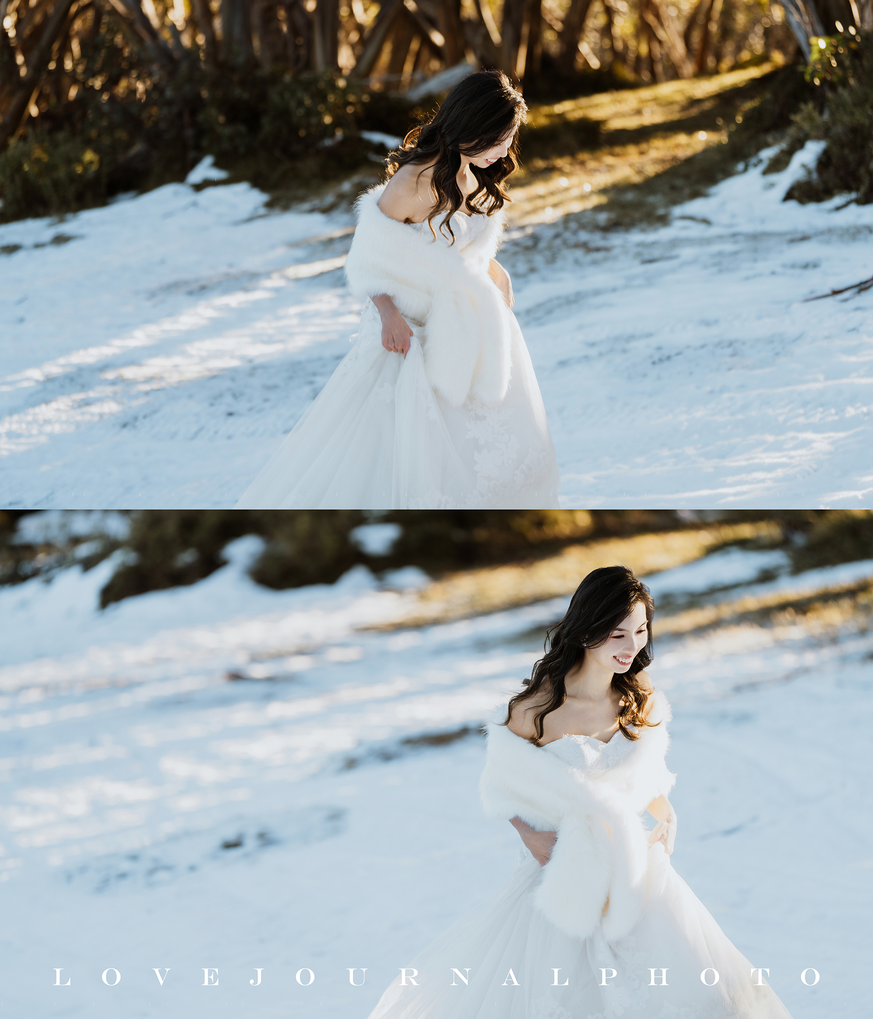 墨尔本雪山婚纱摄影