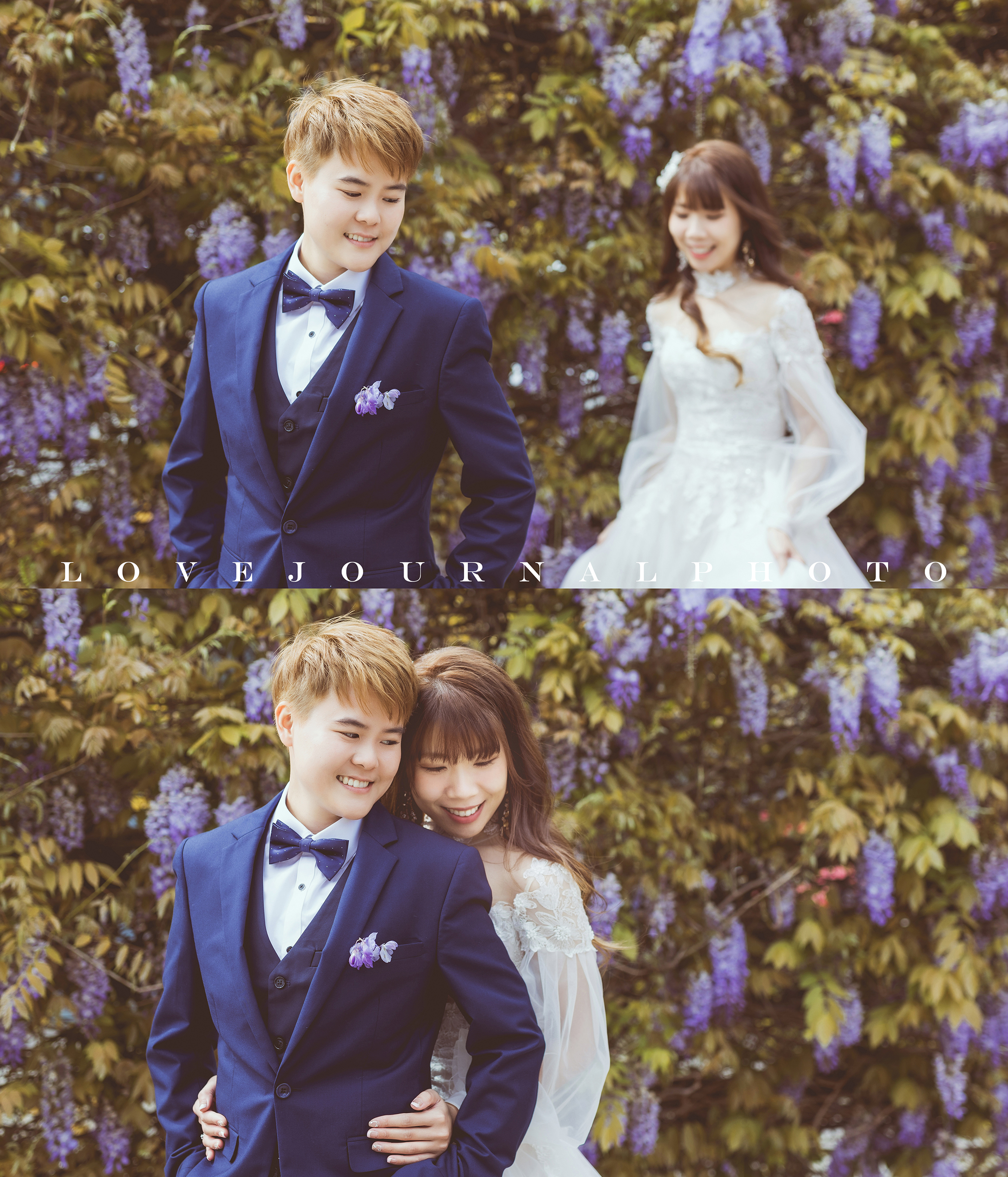 Wisteria Pre-wedding紫藤花婚纱摄影