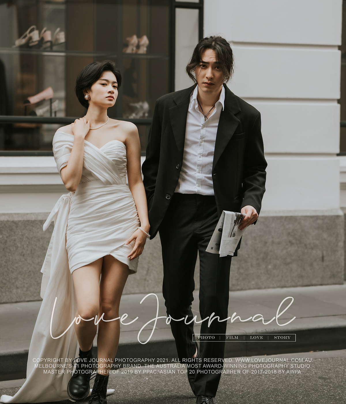 墨尔本复古风婚纱摄影