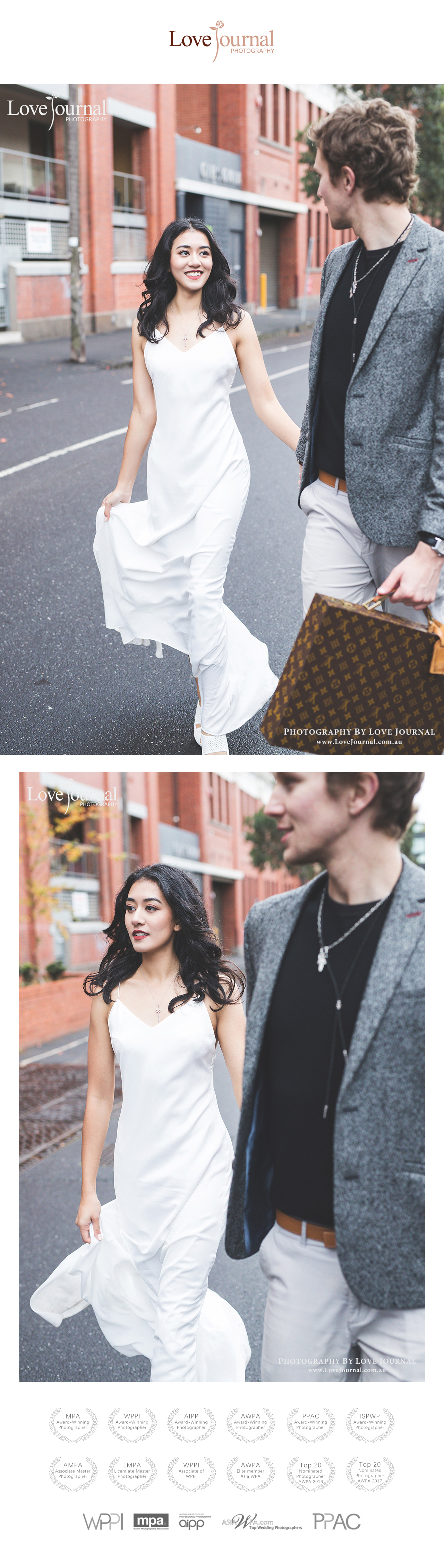 Melbourne Street Fashion & Studio Pre-wedding Photography